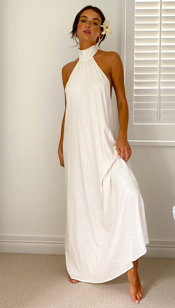 Fashion Halter Neck Back Long Dress