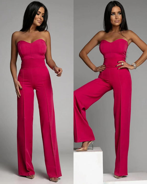 Tube top style jumpsuit